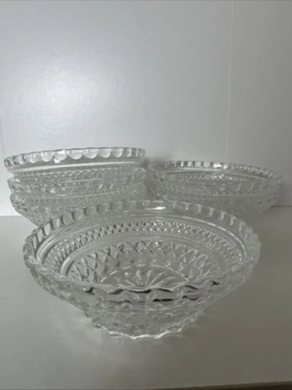 Anchor Hocking Wexford pattern berry bowls 5 1/4